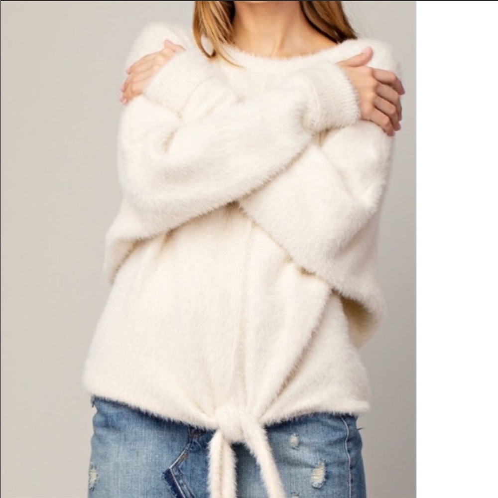 Soft Fuzzy Fur Multi-Way Top - image 4
